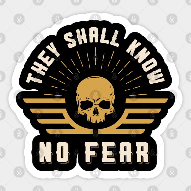 Know No Fear Wargaming Sticker by pixeptional